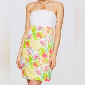 Lilly Pulitzer Franco Ruffle Mini Dress In Lilly Fields Forever